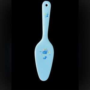Nikko Ceramics Blue Floral Cake Server